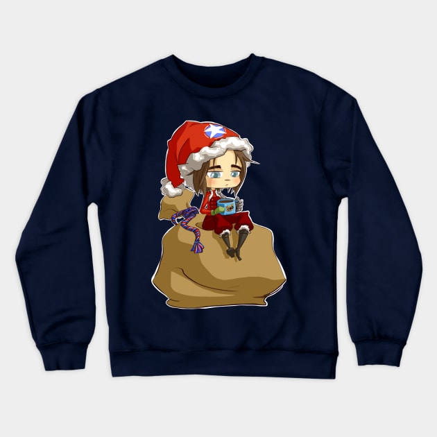 Santa Buck Crewneck Sweatshirt by Meekobits